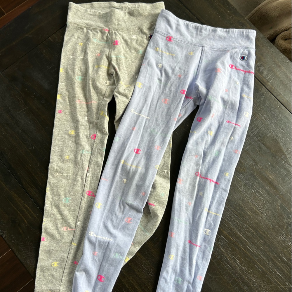 2 pairs of size small champion leggings